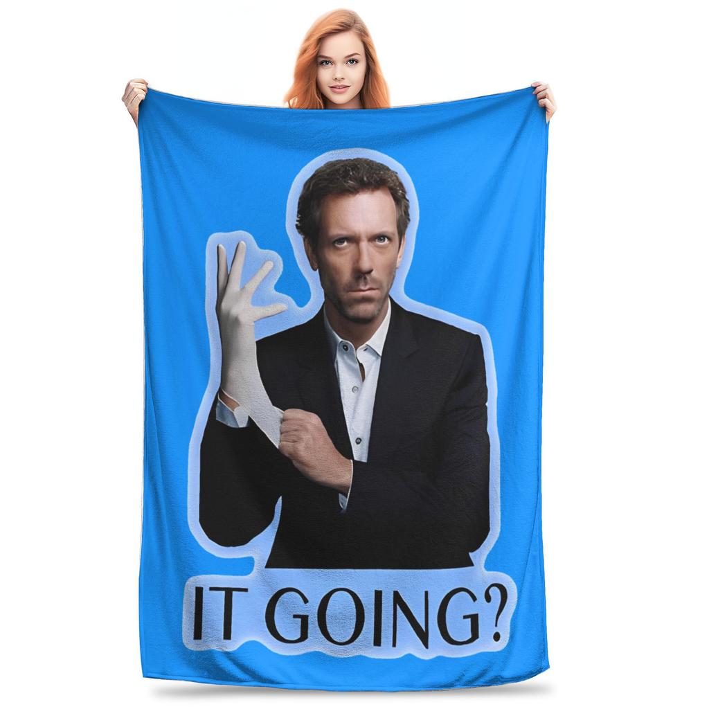 House MD TV Show Wool Blankets Awesome Throw Blankets for Home 150*125cm Quilt