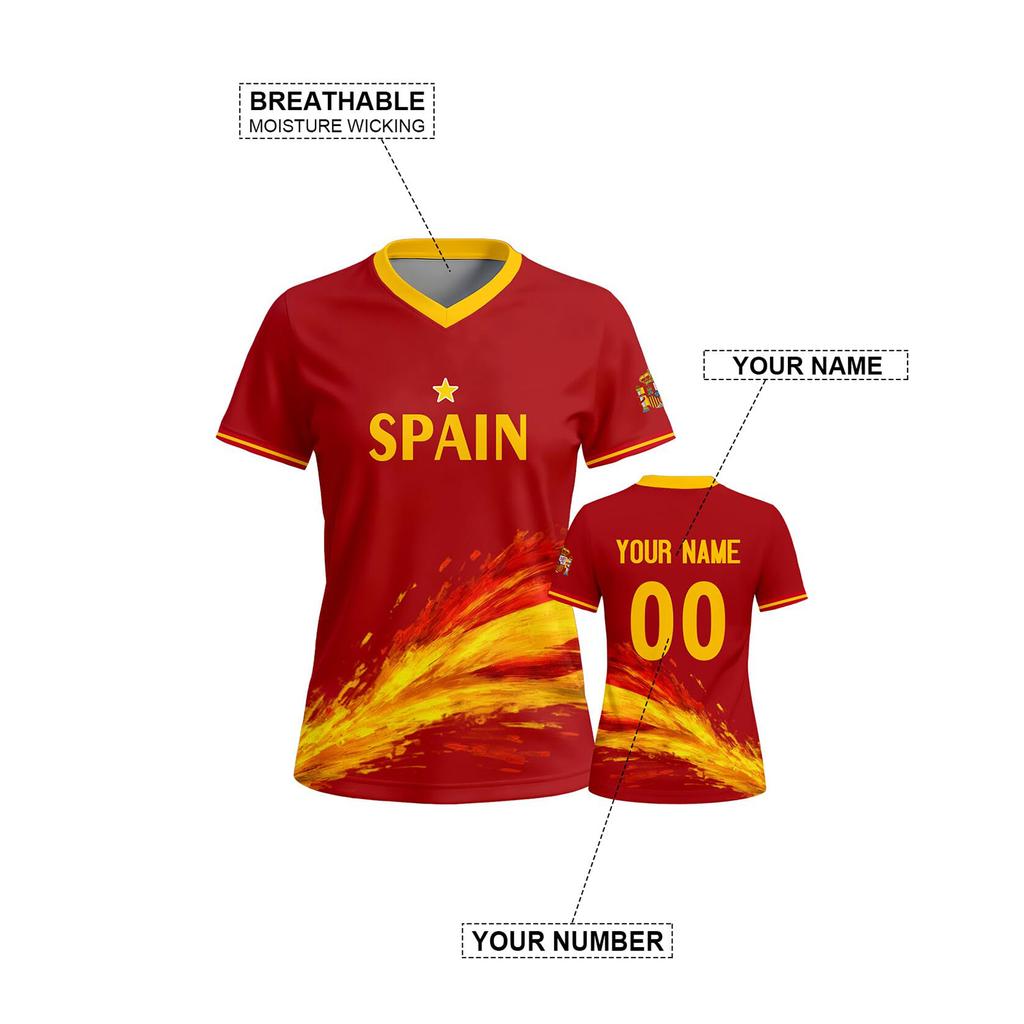 Women's Custom Soccer , Personalized Sports Top for Day, Short Sleeve Athletic Wear