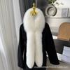 Women's Thickened Double-Sided Fox Fur Scarf - 2025 Winter Collection, Warm and Versatile Neck Warmer