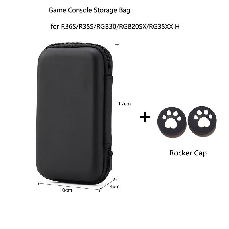 

Сумка для хранения игровой консоли для R36S/R35S/RGB30/RGB20SX/RG353M/RG35XX H Жесткий портативный защитный чехол Органайзер Ручная сумка