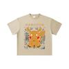 260 GSM Double Yarn 32 Count 100% Cotton Pokemon V22 Pikachu Print Unisex Heavy Cotton T Shirt
