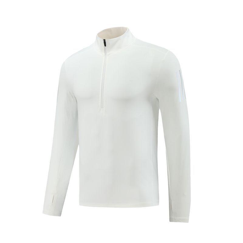 Men's Quick-Dry Long Sleeve Half-Zip Stand Collar Running T-Shirt - Breathable Autumn/Winter Base Layer