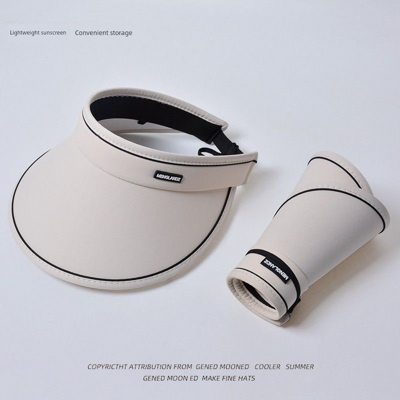 

Spring and Summer New Arrival Big Brim Headband Hat Female Outdoor Sun Protection Sun Hat K-style Minimalist Easiest for Match Topless Hat 8176 Elegant m