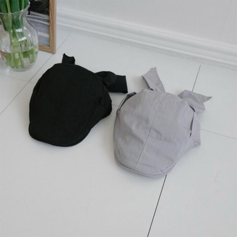 

Women s Kitsch Ribbon Hunting Cap Knot Design Cotton Hat black