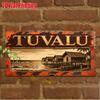 D Flatpc Vintage Metal Sign Only for Decoration Outdoor Wall Art ( ) TUVALU Aluminum Sign Vehicle Decor Home
