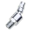 Durable Nickel-Plated Iron Joint 1/4NPT Air Hose- Swivel- Connector Set for DIY Projects Hardware and Industrial Use