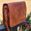 Bag Leather Men Genuine Messenger Shoulder Laptop Travel Vintage Handmade