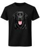 Black Labrador Dog Portrait Unisex T-Shirt Cute Pet Lover Gift Tee