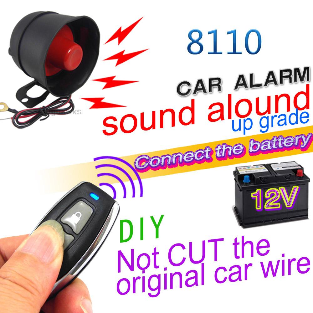 Universelle Autoalarmanlage, zerstörungsfreie Installation, 12 V, Kfz-Schutzsystem, 7 Stufen