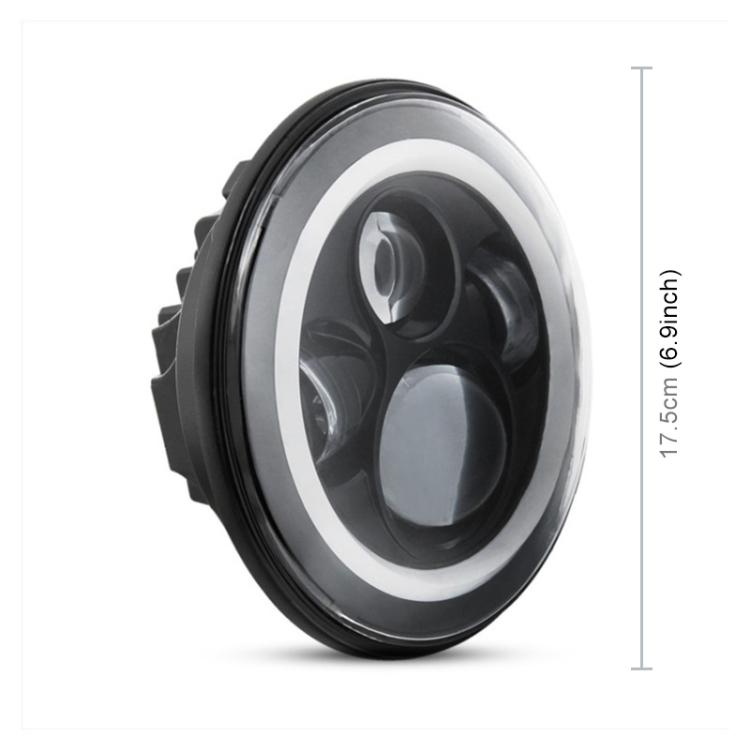 2 PCS 7 Inch IP68 Waterproof 6500K 75W LED Headlight Hi/Lo Beam Driving Lamp for Jeep Wrangler JK TJ LJ