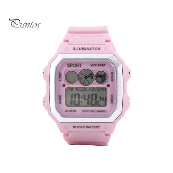 Öğrenci Izle Çalar Saat Kare Kadran LED Ekran Ayarlanabilir Hassas Zaman Spor Öğrenci Kol Saati Günlük Aksesuar