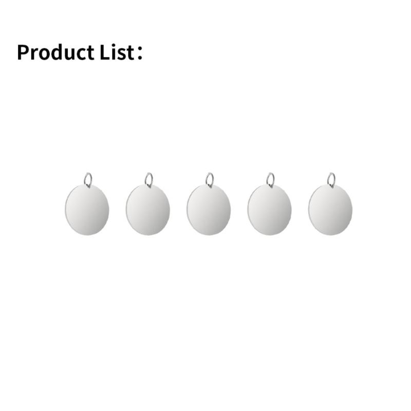 20mm/30mm Stainless Steel Pet Identification Hangtags With Mirror Polisheds Finish Lasers Etcheds For Medicals Access