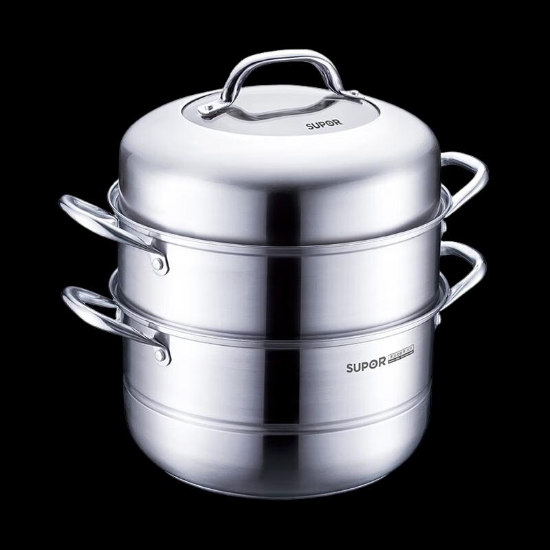 Supor 304 Stainless Steel 28cm Steamer Pot
