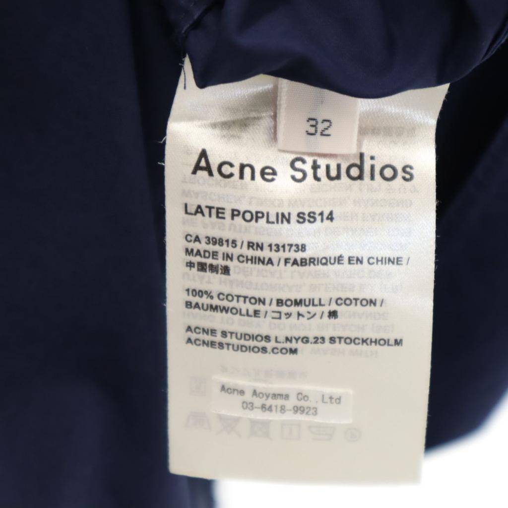ACNE STUDIOS No sleeve shirt 32 Navy Cut Women Used