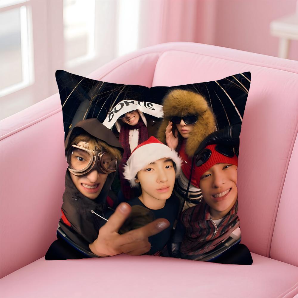 Korean Handsome Boy Group CCortis Cushion Cover Pillow Case Soft Skin Friendly Fabric  Concealed Zipper