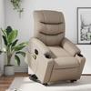 VidaXL Electric Massage Recliner, Relaxation Chair with Adjustable Backrest and Footrest, Salon Seat 3206626