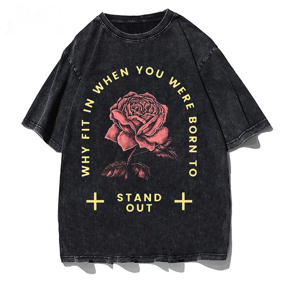 

Y2k grunge clothing 90s aesthetic retro goth loose washed oversized T shirt and Sweatshirt