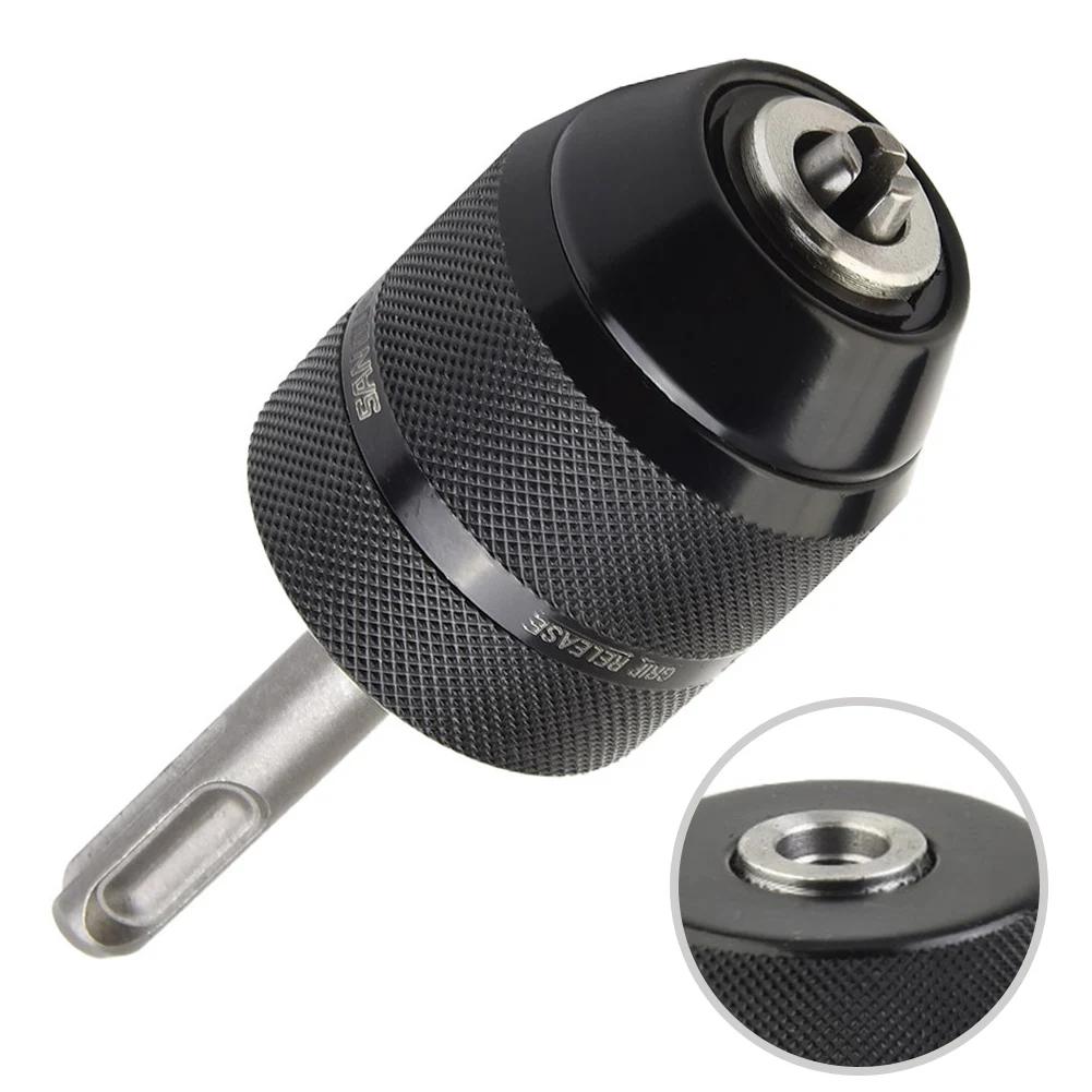 Drill Chuck &SDS Plus Adapter 3/8-24UNF 0.8mm-10mm Keyless Metal Drill Chuck With Quick Change Adapter Hand Tools