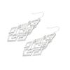 European-American Simple Geometric Diamond-Shaped Stud Earrings for Women