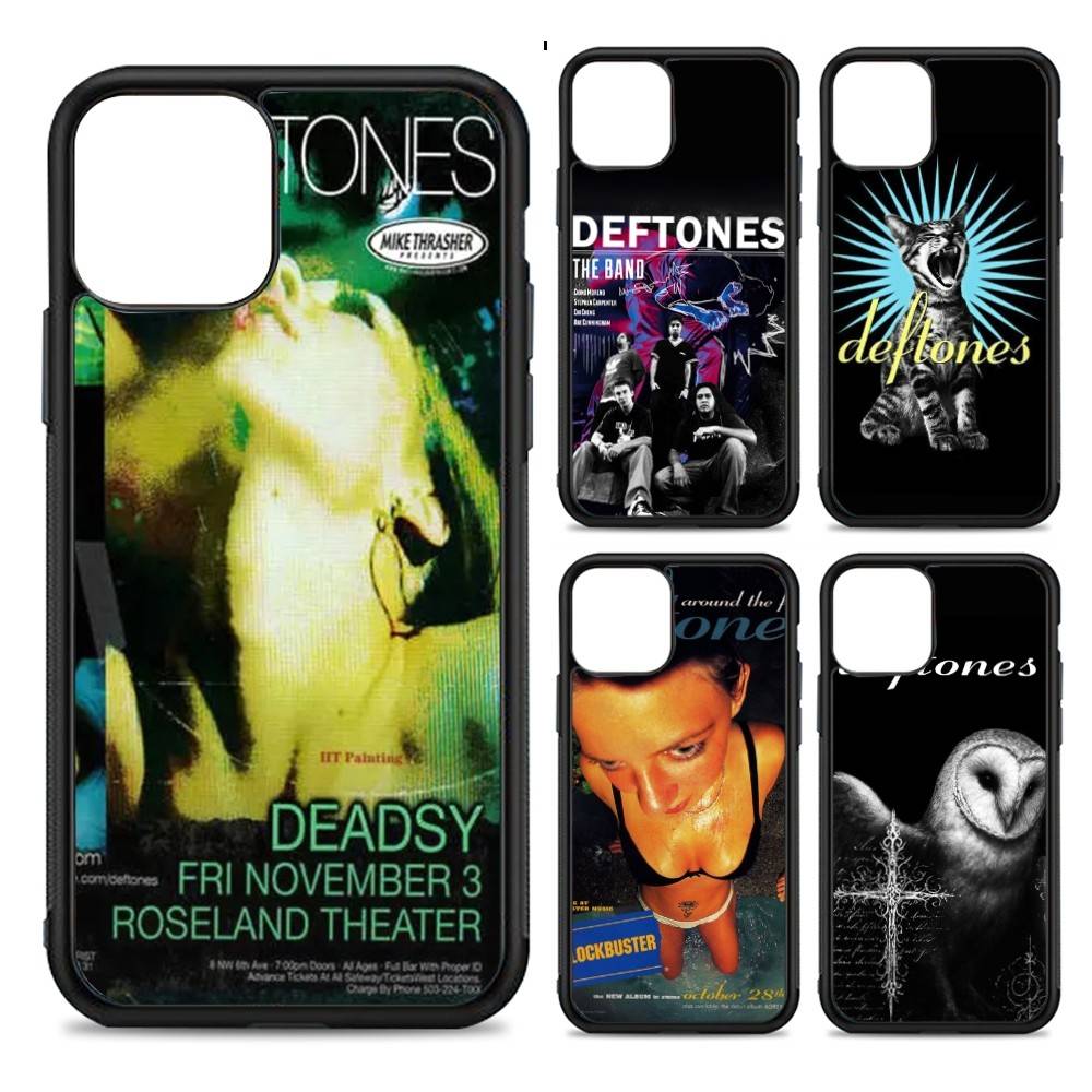 Alternative Metal Band Deftones Phone Case For Iphone 11 12 13 14 15 Pro Max 17 16 Plus Hard PC+TPU Back Cover