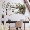 Süßer Vogel & Ast Wandaufkleber Selbstklebende Wandmalerei Kunst Heimdeko für Wohnzimmer Schlafzimmer Arbeitszimmer