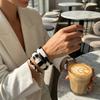 Exaggerated Enamel Wide Wrist Bangles for Women Irregular Geometic Minimalist Oversize Bracelets Festival Party Jewelry Present