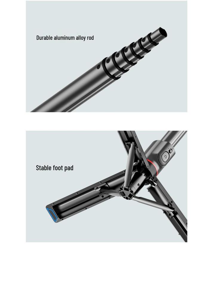 L12 Bluetooth Selfie Stick & Desktop Stand: Extendable Beauty Camera Tripod for Live Streaming