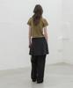 Mosyupamosyu Strap Skirt Pants [Black]