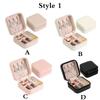 Portable Jewelry Box Travel Jewelry Storage Bag Bracelet Earrings Small Storage Box PU Single Layer Jewelry Earring Box