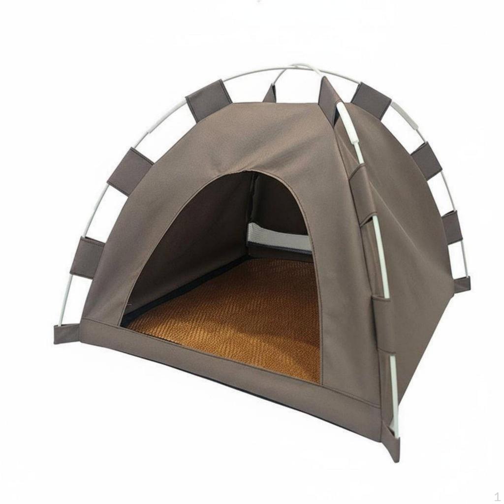 Cat Tent Semi-enclosed Pet Bed Hideout Foldable House for Cozy
