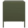 Vidaxl Bedside Table, Olive Green, 35X39X43.5 Cm, Steel