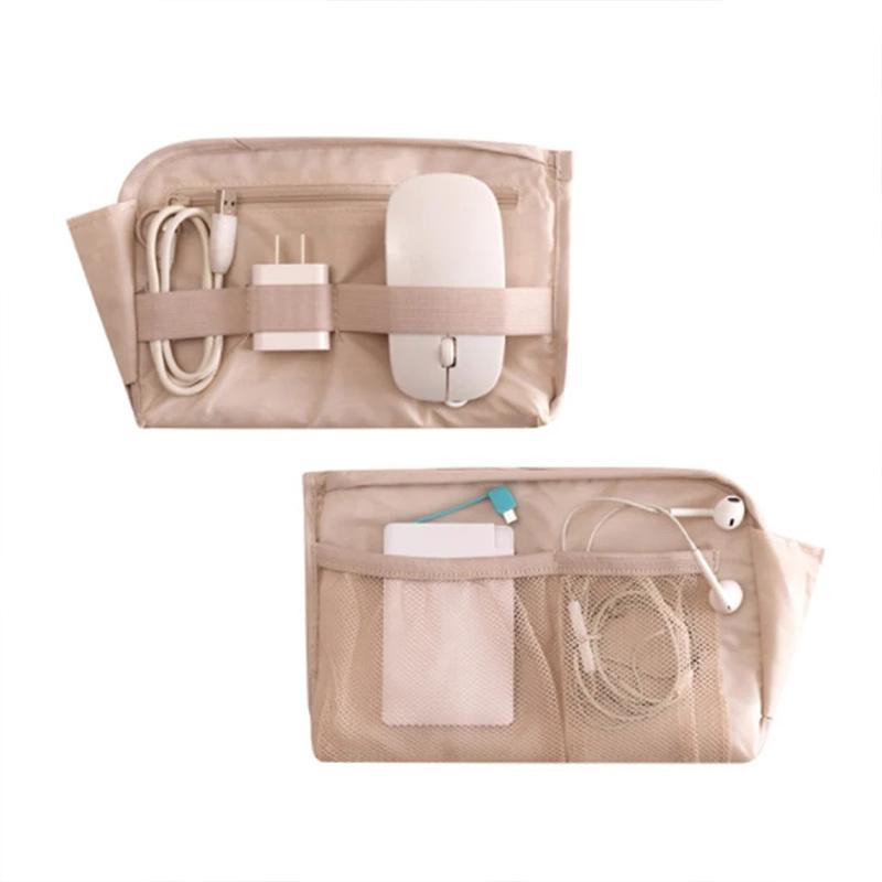 Portable Cable Storage Bag Waterproof Digital Electronic Organizer USB Data Line Charger Plug Storage Bag Travel Cable Organizer