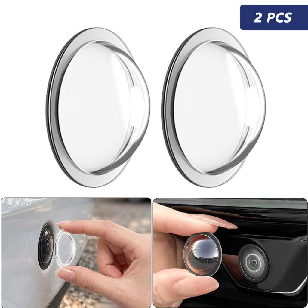 Universal Car Camera Lens Protector 2PCS Rear View Backup Camera Cover 360° Camera Protection Anti Scratch Waterproof