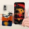 For Huawei Nova 8 8i Fashion Dusk Beach Painting Phone Case For Huawei Nova8 Nova8i Soft Silicone Covers Bumpers