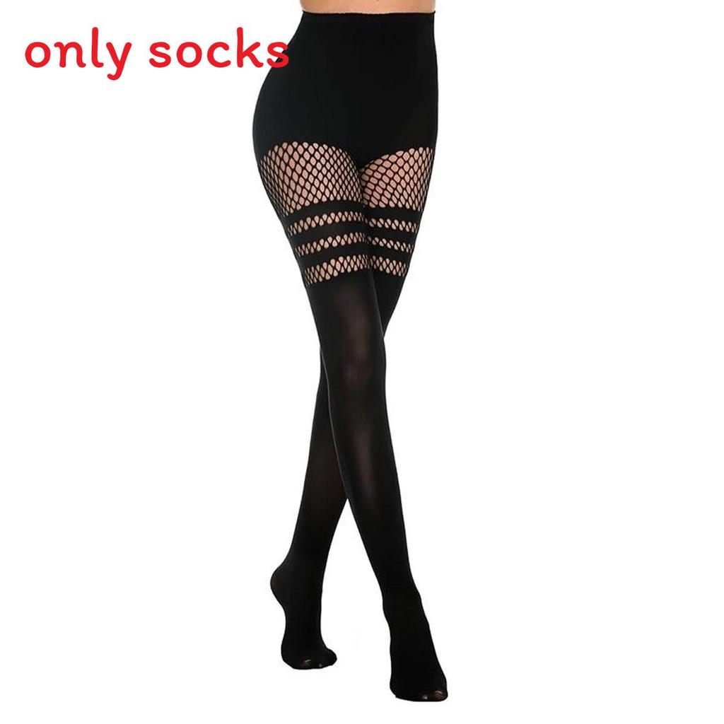 Nylon Mesh Stockings For Women With Hollow Pattern Summer Thigh Highs