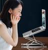 Laptop tablet adjustable made of aluminum storage bag 1pcs stand, stand, stand, foldable, angle, alloy, silver, included,