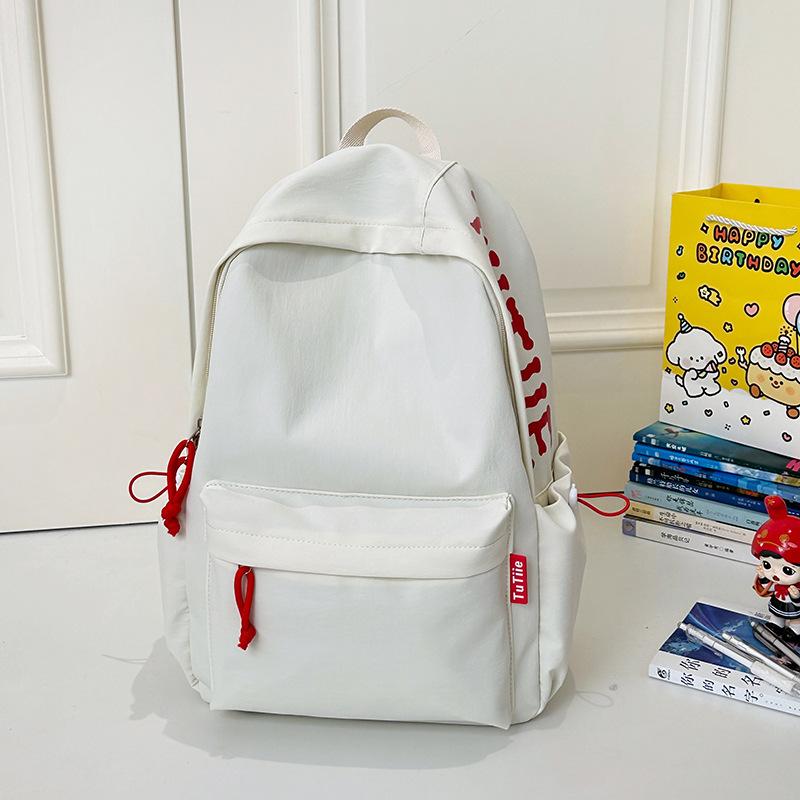 

Solid Color Fresh and Simple High School Student Backpack Campus Instagram Style Forest Style Simple Women s Backpack .