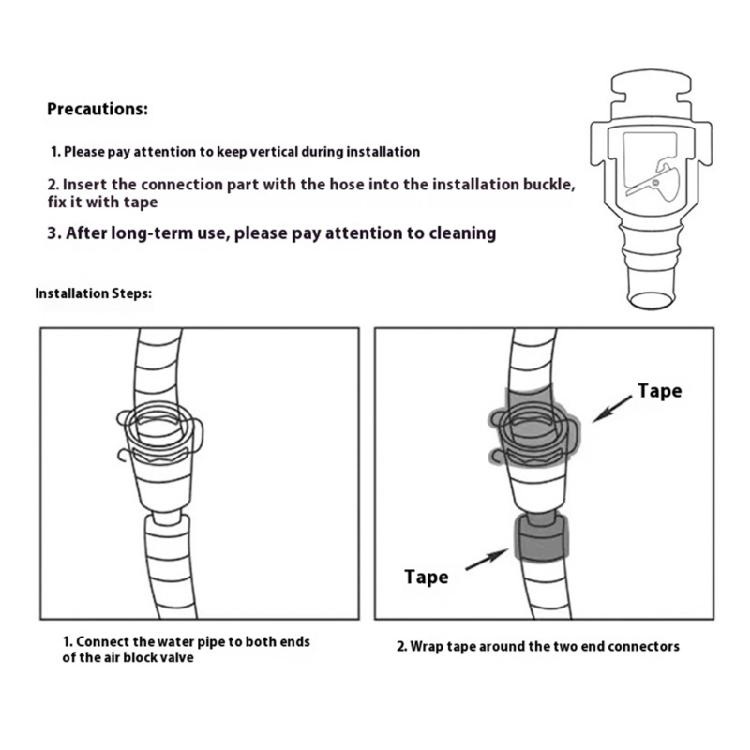 Air Conditioning Drain Valves Backflow Preventer Easy Installation for Air Conditioning Units Leakage Protection