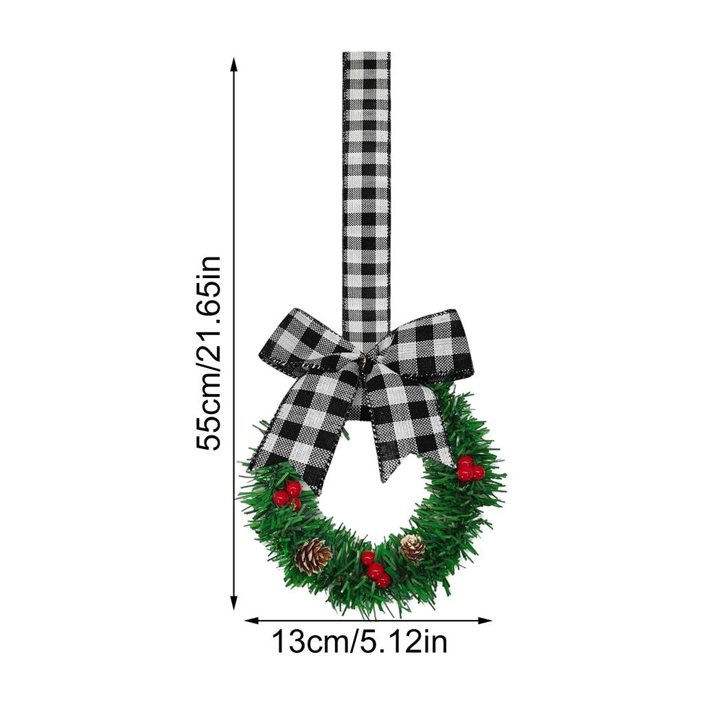 Pinecone Garland Christmas Vine Christmas Red Decoration Hanging For Garden Small Flower Wreath Memorial Day For Front Door