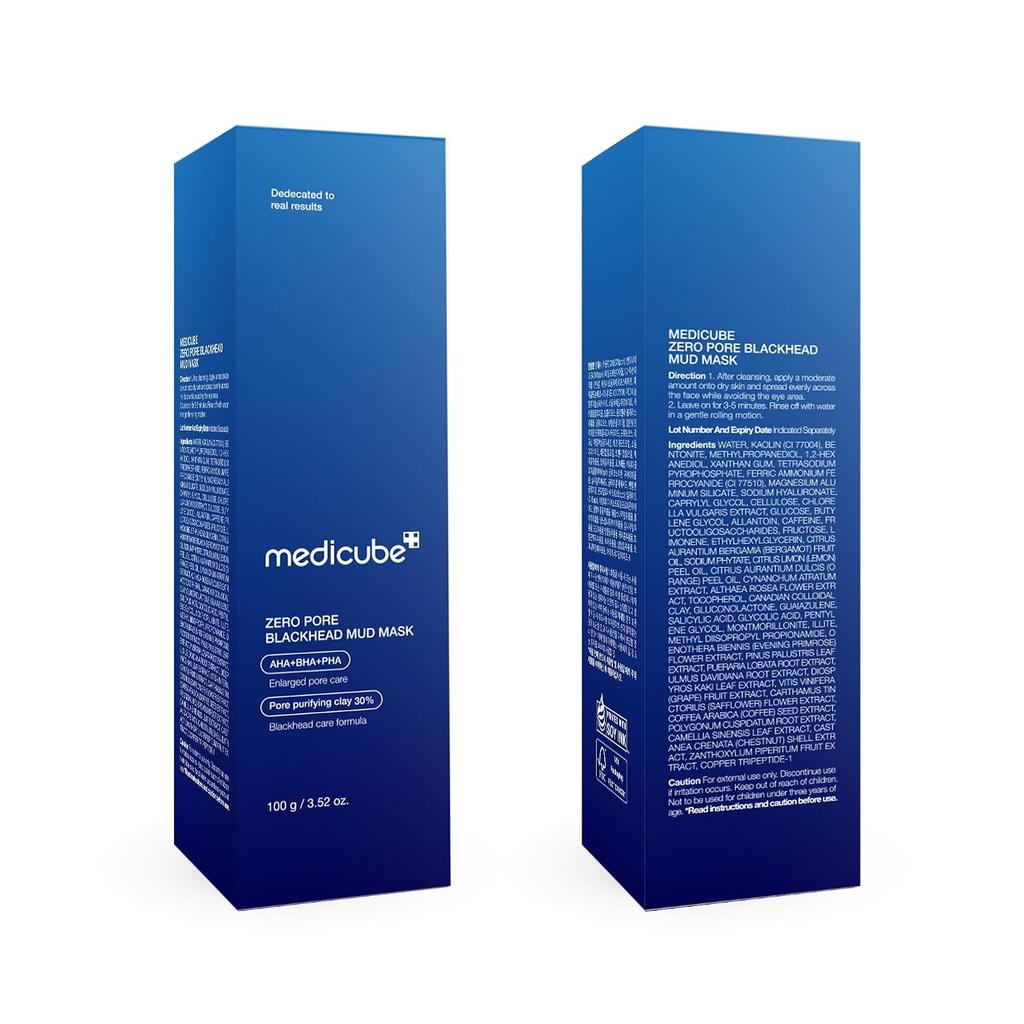 medicube Zero Pore Blackhead Mud Mask - Pore Cleansing & Gentle Exfoliating