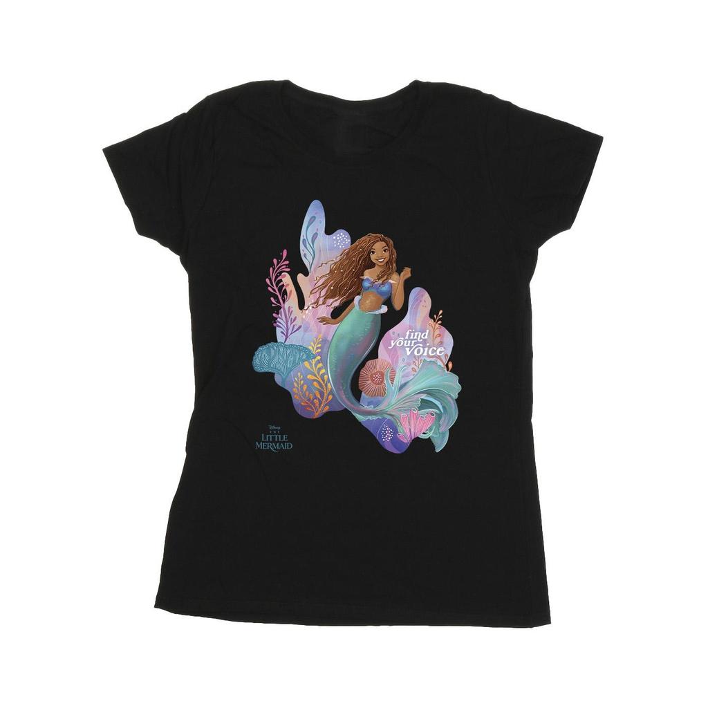 The Little Mermaid Womens/Ladies Voice Cotton T-Shirt