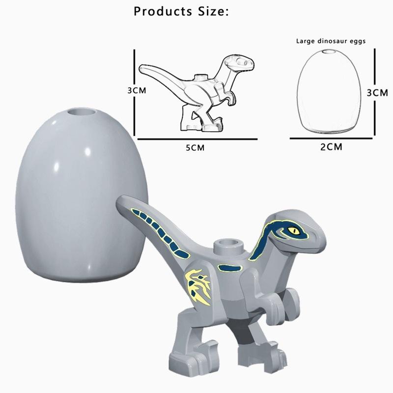 4 Farben 5CM Mini Baby Dinosaurier Ei Bausteine Spielzeug Steine Figuren Spielzeug Kinder Geburtstag Weihnachtsgeschenk