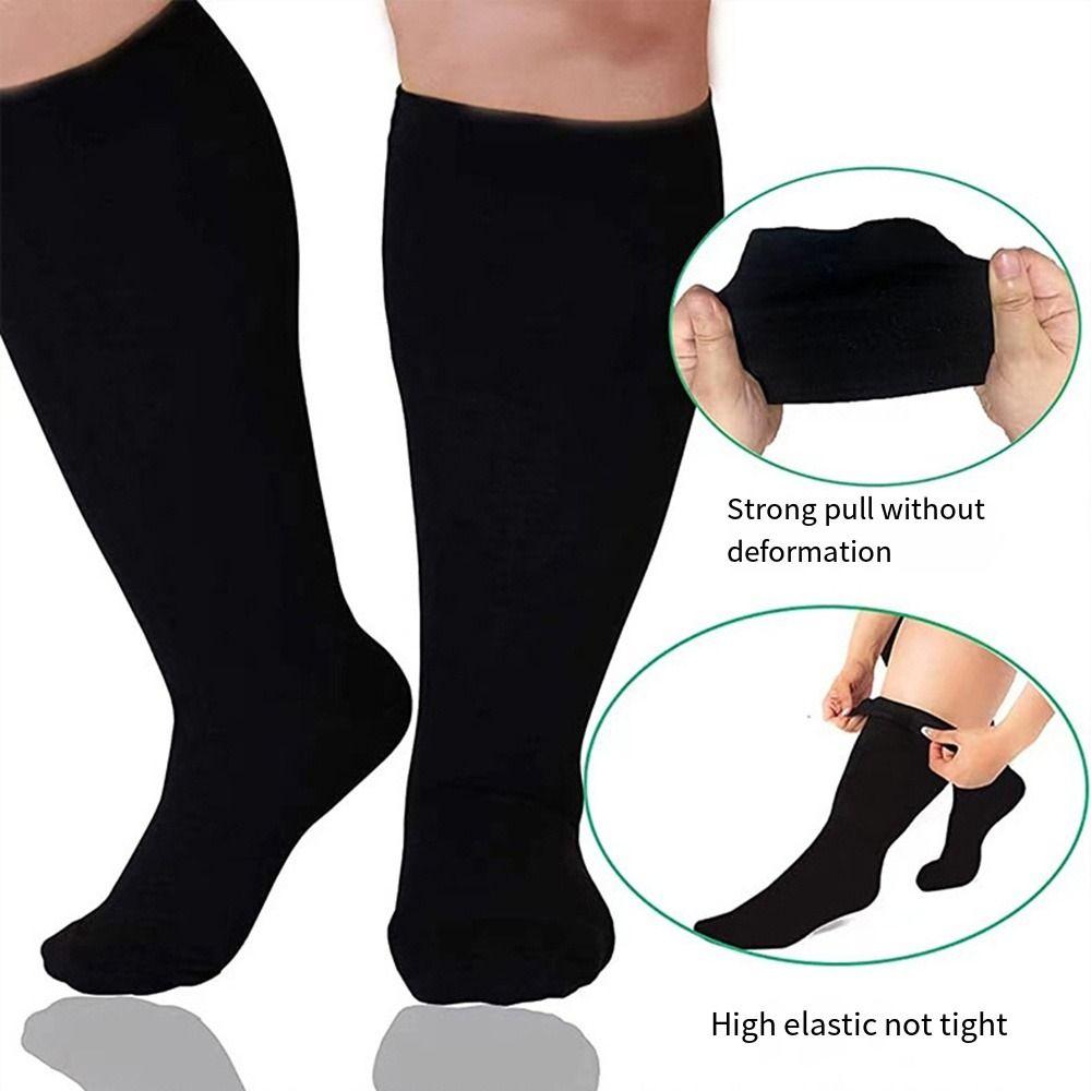 Nadměrná velikost 7XL Extra široké ponožky Podkolenky Ponožka na sádru k vycházkové obuvi Lymfedém