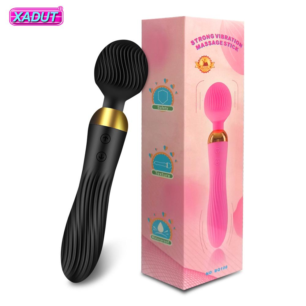 18 скоростей вибратор AV Magic Wand для женщин двойной мотор фаллоимитатор массаж точки G клитор стимулятор клитора для взрослых пара секс-игрушки