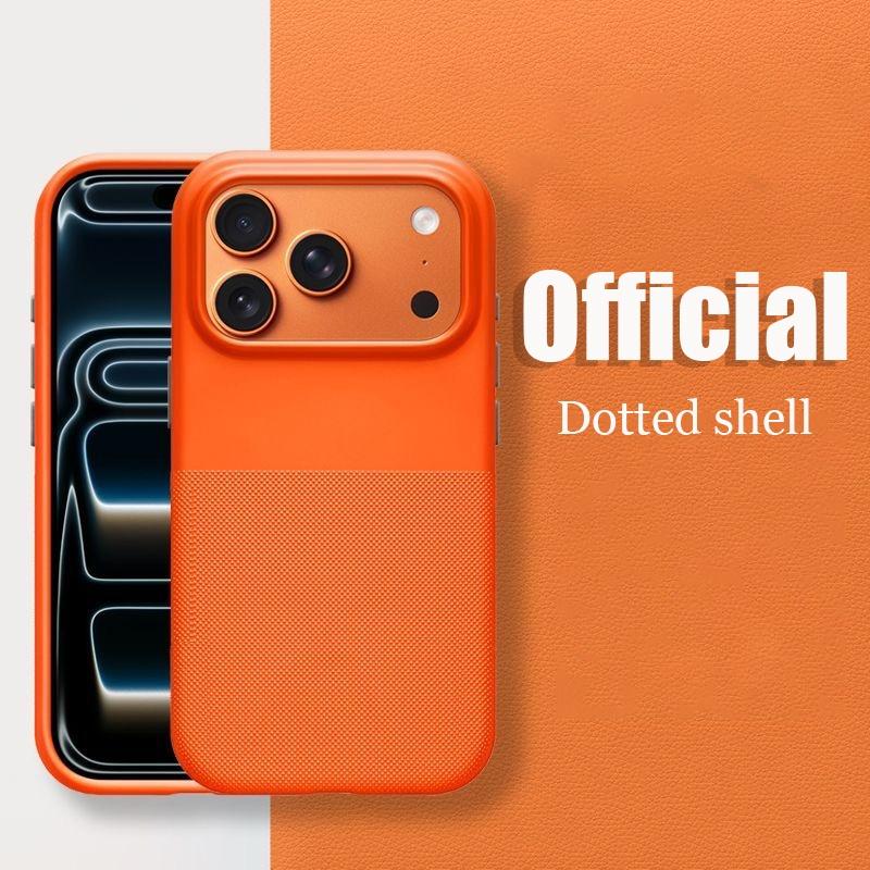 Official Dotted Shell Magnetic Wireless Charging Case for iPhone 17 Air 16 15 14 13 Pro Max Shockproof Matte Protective Cover