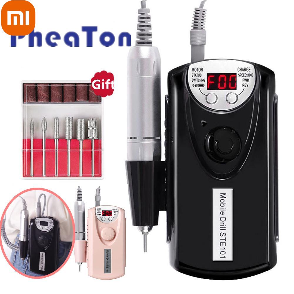 

Xiaomi Electric Nail Rig Rechargeable Nail Ripper Nail Removal Machine Replaceable Bit LCD Nail File Manicure Tool Suitable for Home