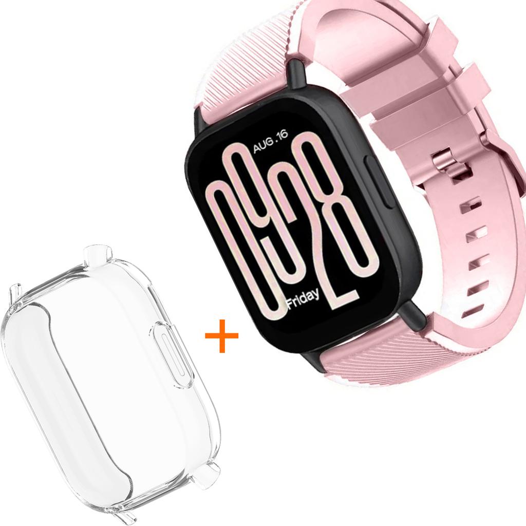 Silicone Strap With TPU Case For Xiaomi Redmi Watch 5 Active Lite Smart Watch Wrist Band And Case For Redmi Watch 5 Active Lite