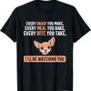 Jeder Snack Lustiger Chiweenie Süßer Welpenbesitzer Hundeliebhaber T-Shirt