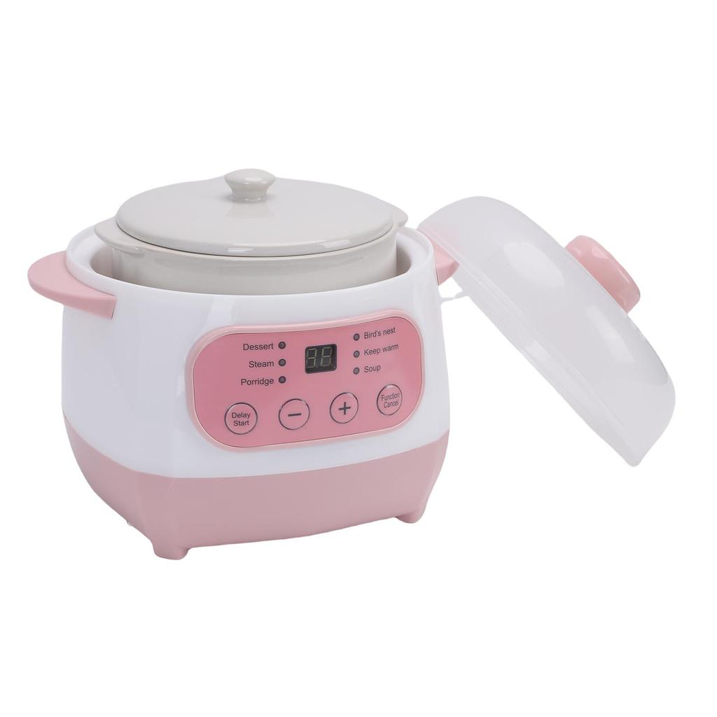 Pentola elettrica per stufati da 1L 200W Smart in ceramica per zuppe e porridge Slow Cooker per cottura multifunzione
