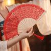 Handheld Lace Trim Folding Fan Vintage Antiquity Folding Fans Elegant Classic Fan  Photography